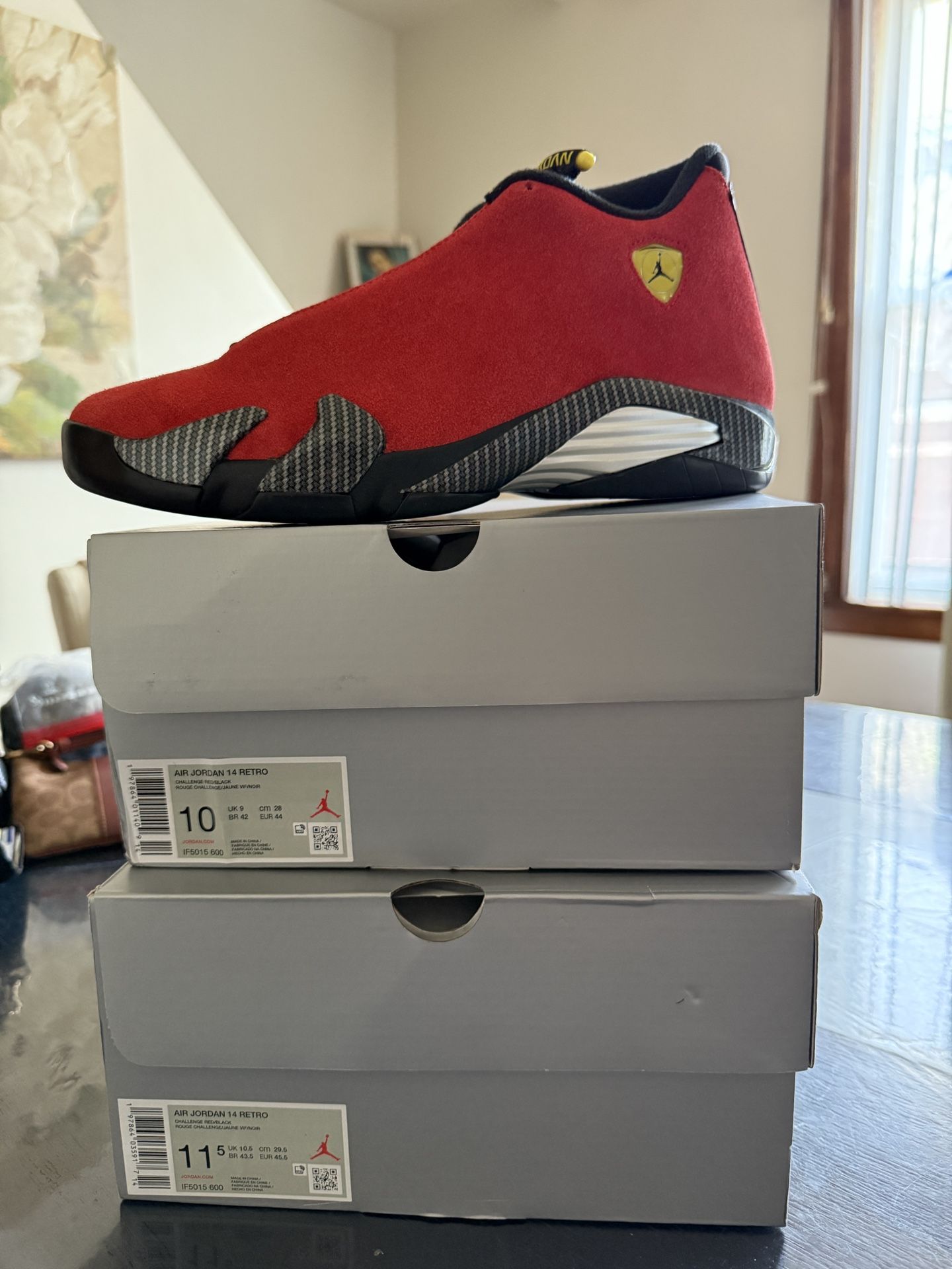 Air Jordan Retro 14 Ferrari Size 10 Brand New