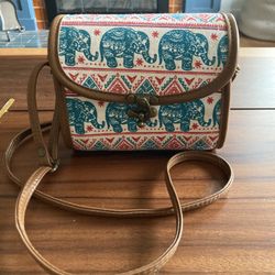 Cute Elephant Cross Body Purse From Thailand