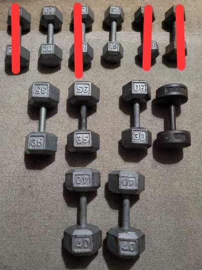 Weights Dumbells Bench $1 Per Pound