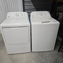 GE 3.8 cu. ft washer and GE 6.2 cu. ft dryer