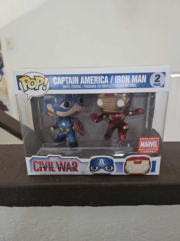 Funko - Captain America & Iron Man