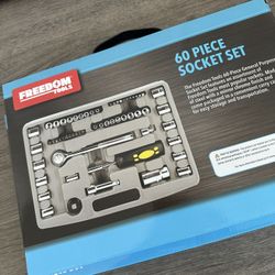 New 60 Piece Socket Tool Set