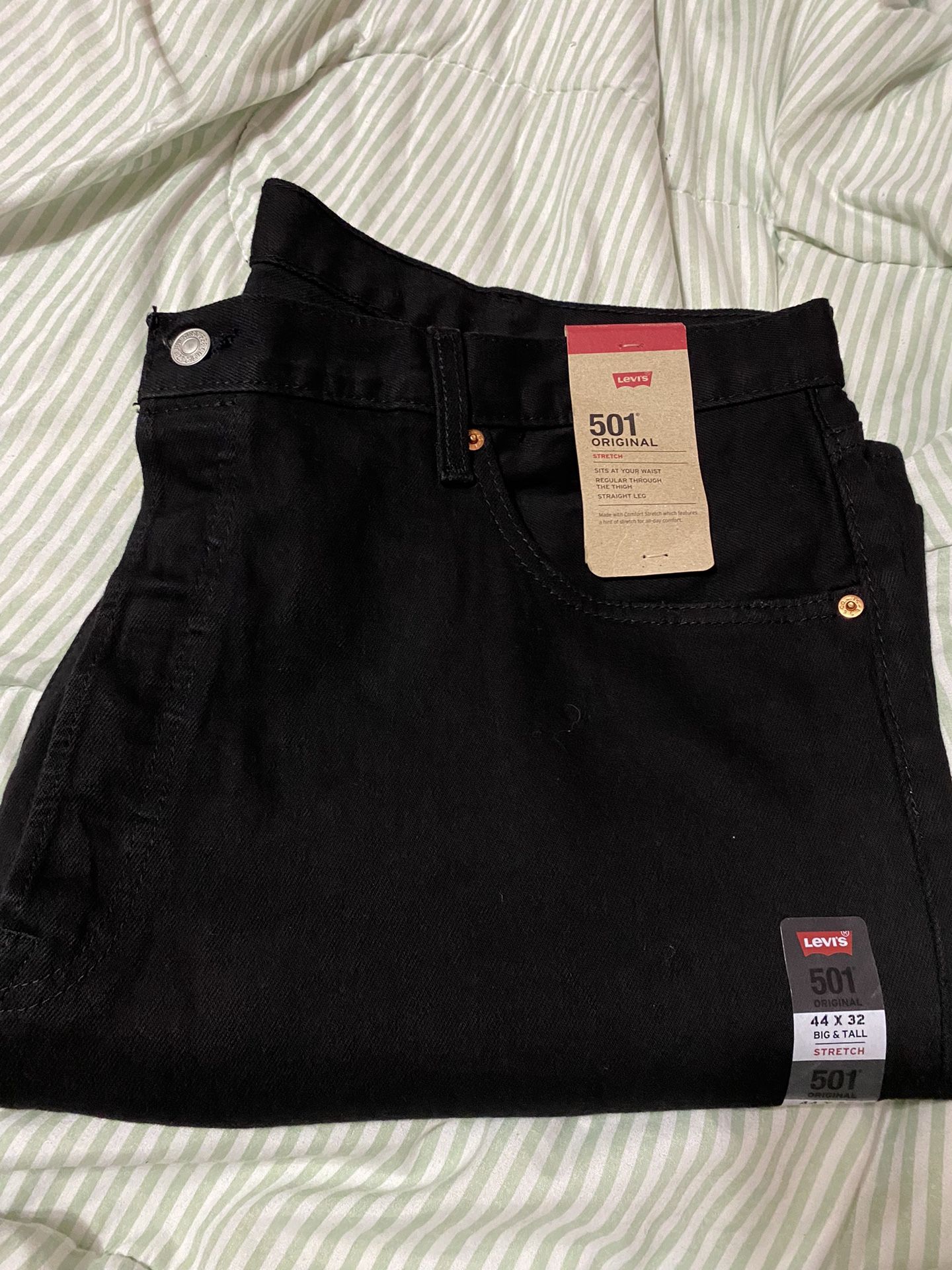 NEW Levi’s Big &Tall black Pants Size 44x32