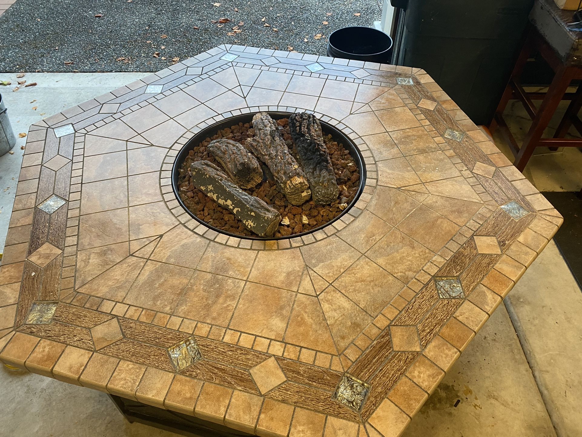 Stone Top Fire Table