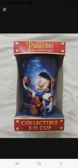 Disney Pinocchio 70th Anniversary 3D Cup