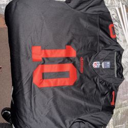 San Francisco 49ers Jimmy Garoppolo #10 Black Jersey – Men’s XXL