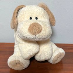 Ty Pluffies TyLux Plopper The Tan And Cream Puppy Dog Vintage 2002