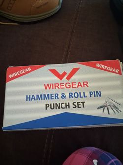 Hammer and roll pin punch set