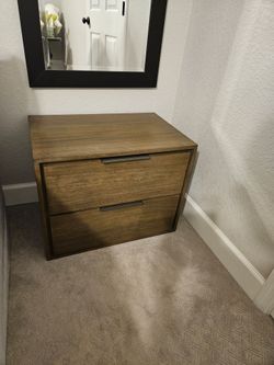 Solid teak nightstands