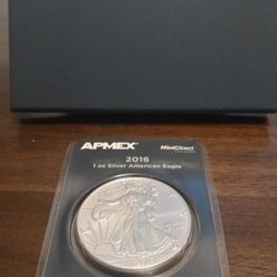 APMEX 2016 1oz Silver American Eagle