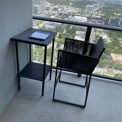 Outdoor Balcony Patio  Desk And Chair