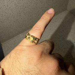10k Gold Nugget Ring 