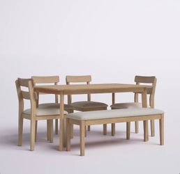 Eickhoff 6- Person Solid Wood Dining Set