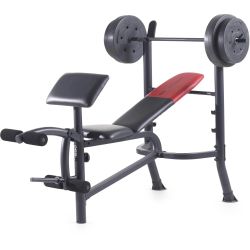 Weirder Pro 265 Weight Bench plus Bar and Weights