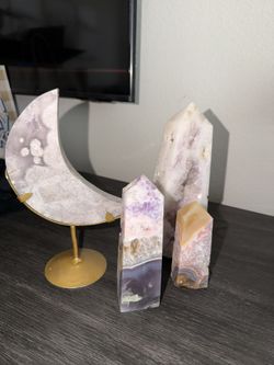 Crystals - Pink Amethyst, Agate