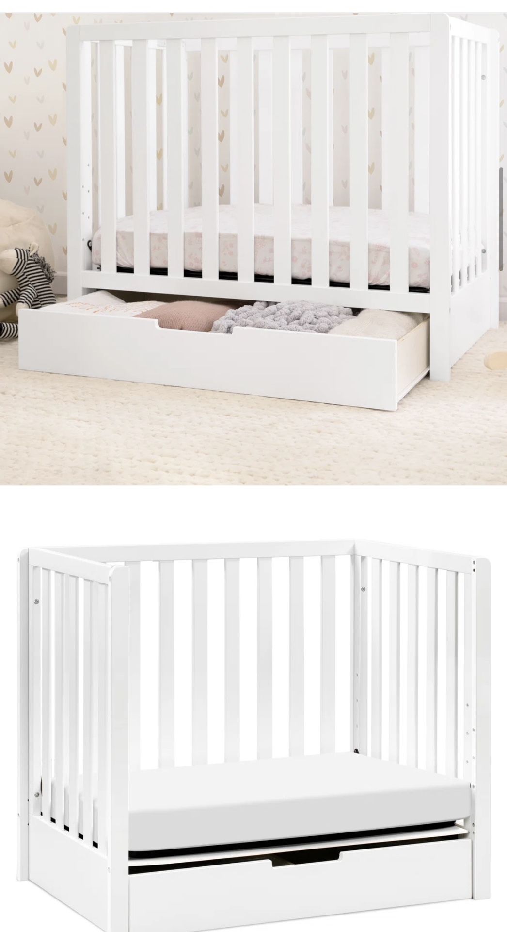 Crib - Mini Crib w/mattress