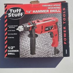 Tuff Stuff Variable Speed 1/2" Hammer Drill 120v 6.3 Amp motor