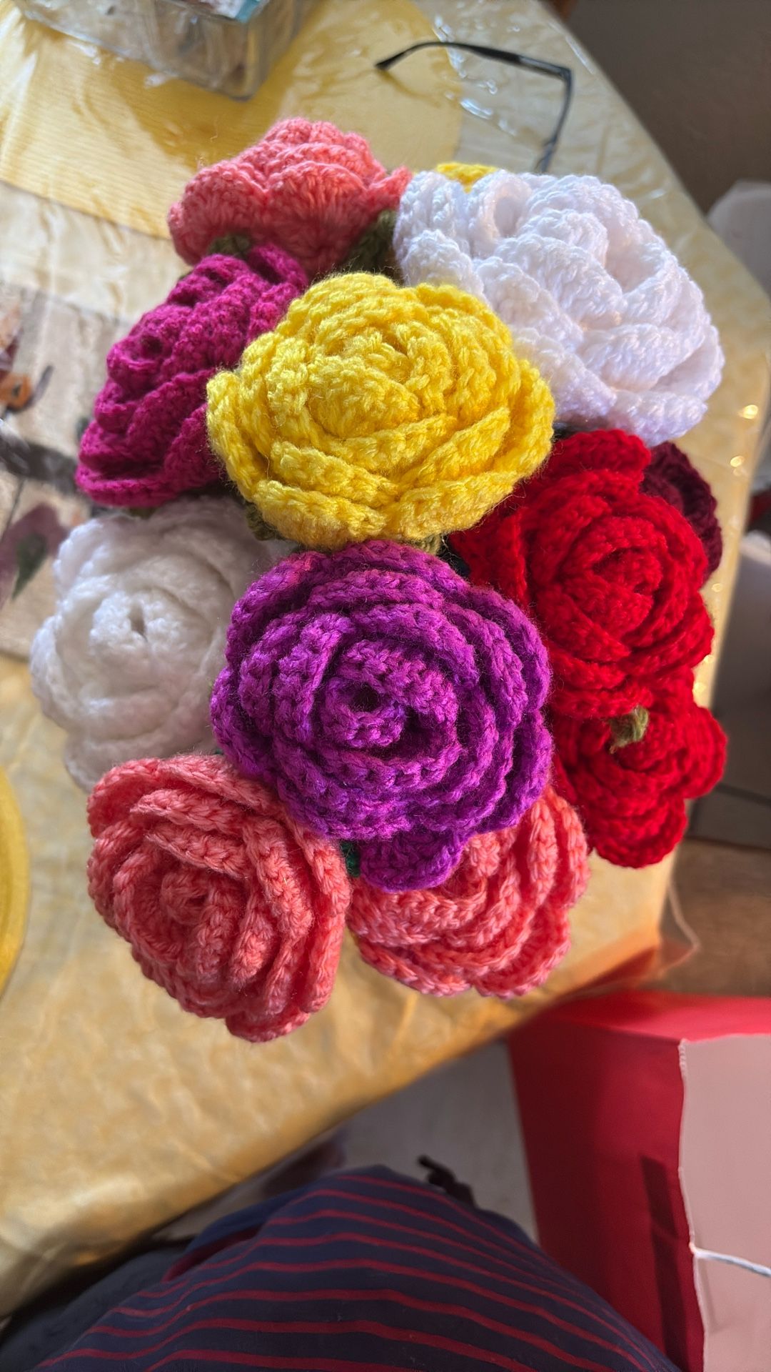 Roses Crochet. $5 Each