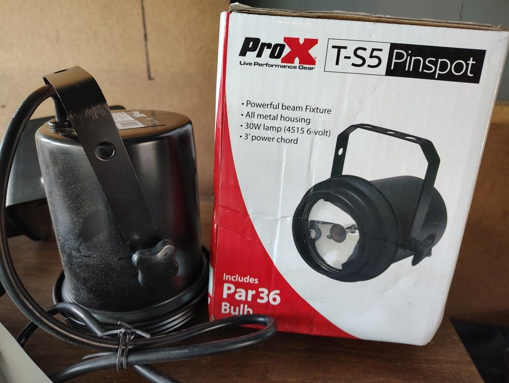 3 ProX T S5 Pinspot (Disco Ball Or DJ Lighting)