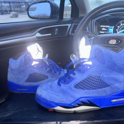 Jordan 5 Retro Blue Suede 