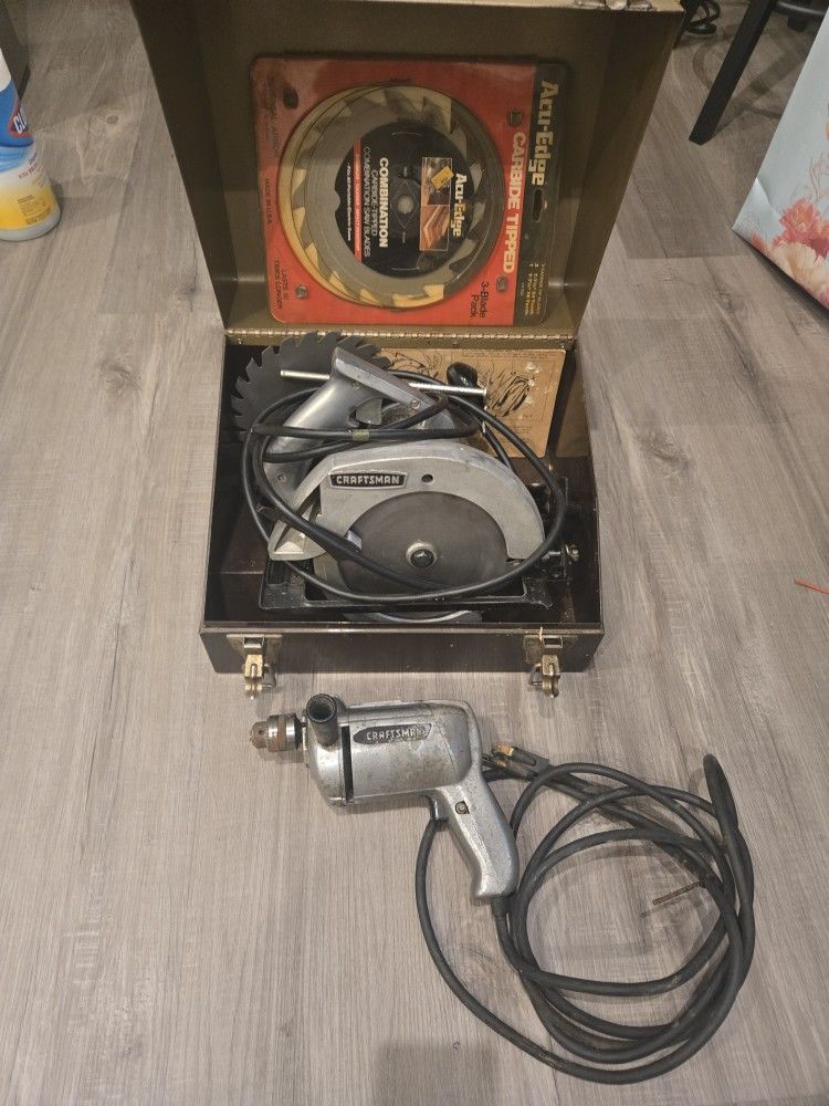 Craftsman Vintage Circular Saw And Drill