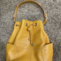 Authentic Pebble Leather Shoulder Bag