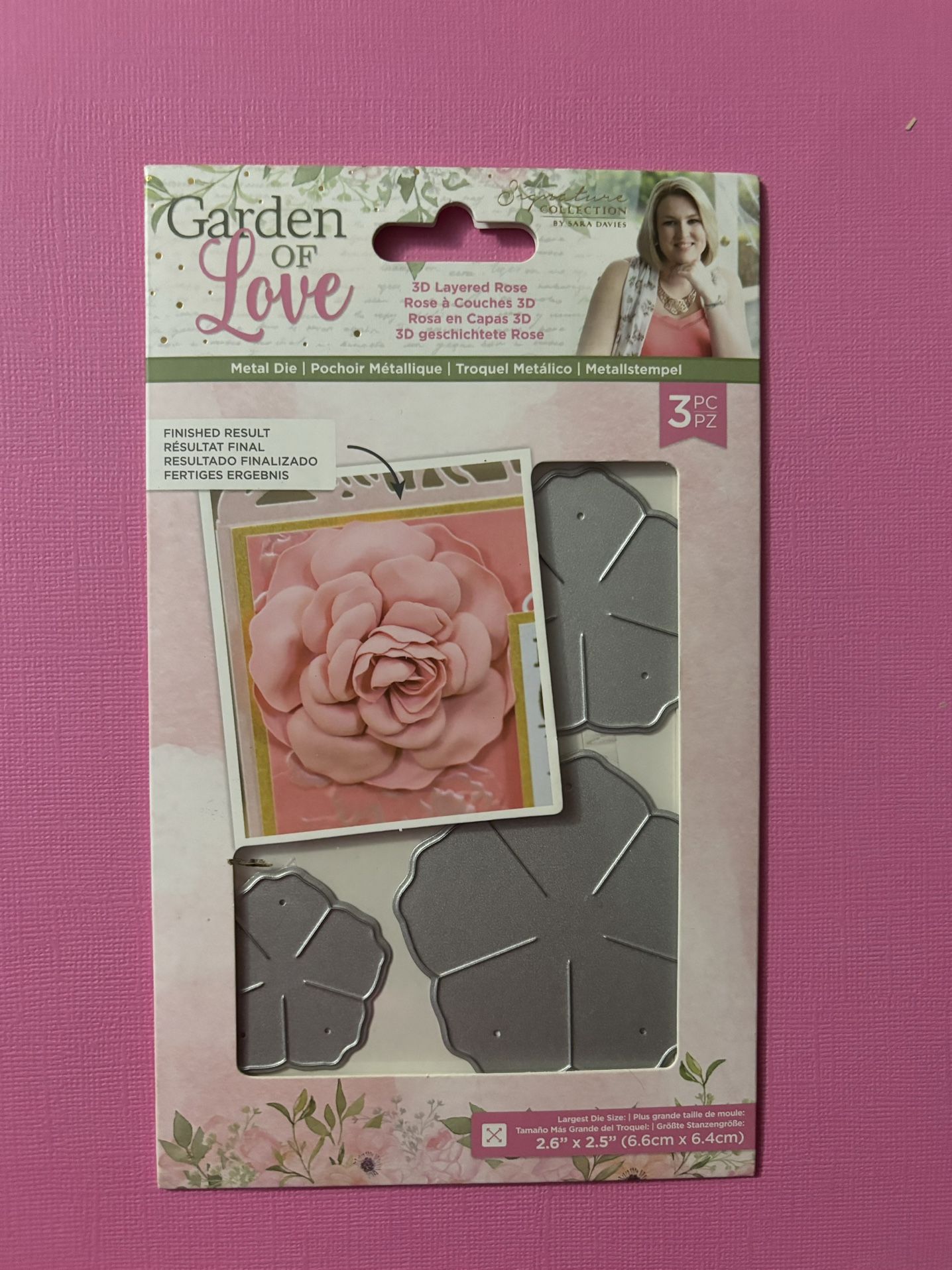 Beautiful 3D Layered Rose Die Cuts