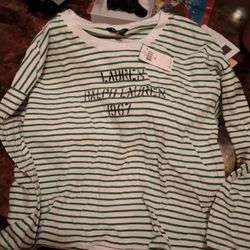 Ladies Ralph Lauren Long Sleeve Shirt $40