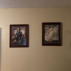 Framed Pictures Of Blue Boy And Pinkie