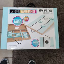 At home yard Games bean Bag Toss + Tic Tac Toe