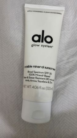 Alo Glow System Invisible Mineral Sunscreen SPF 30 Broad Spectrum - 4.06 oz (~95% Full)