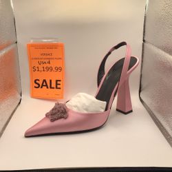Versace La Medusa Slingback Pumps 