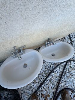 Drop in vanity sinks