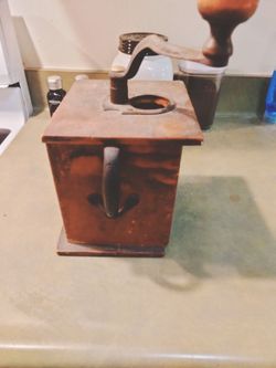 Antique coffee grinder