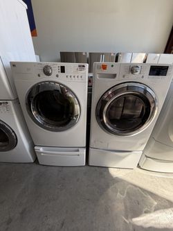 Washer and electric dryer