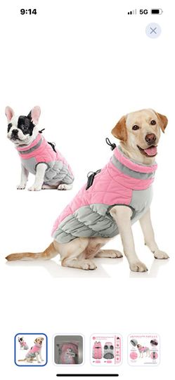 “New”Comfy Dog Coat(w/built In Harness,waterproof)”Sz Small”(pink)