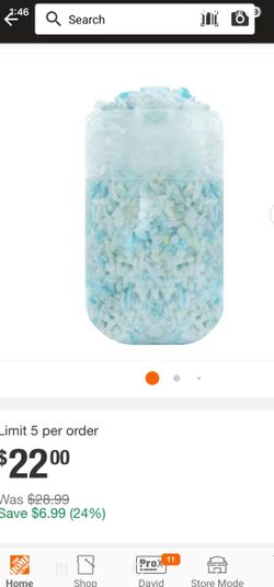 5 lbs. Each Bag Shredded Memory Foam Filling for Bean Bag Filler, Pillow Chair Cushion Filler