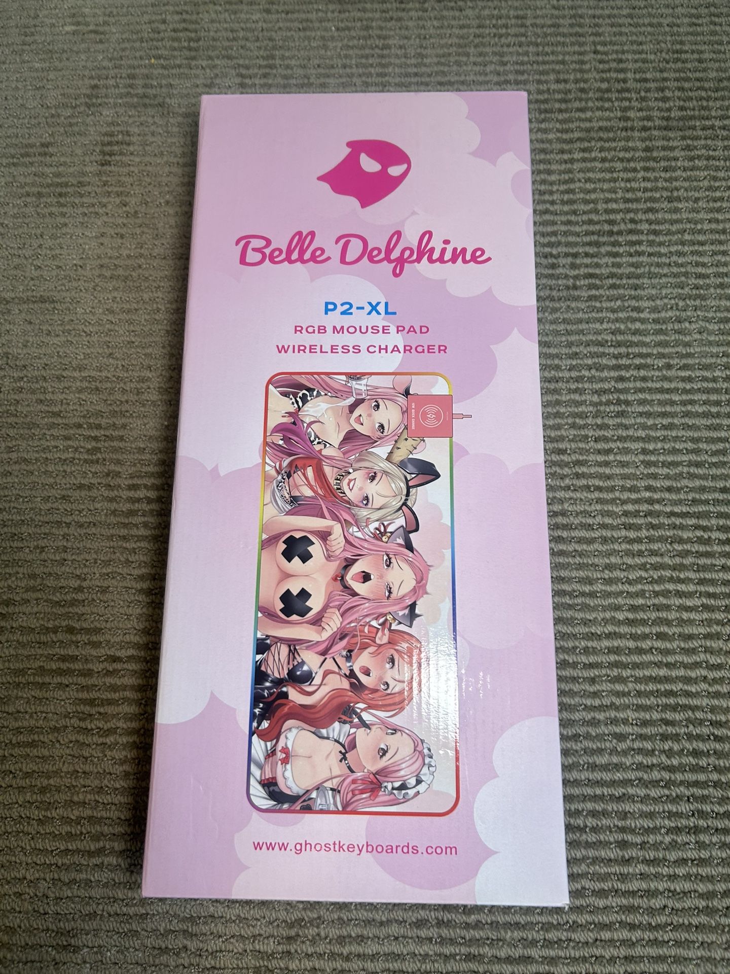 Belle Delphine Mouse Pad Xl Rgb Light, Wireless Charger