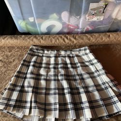 Plad Uniform Skirt 