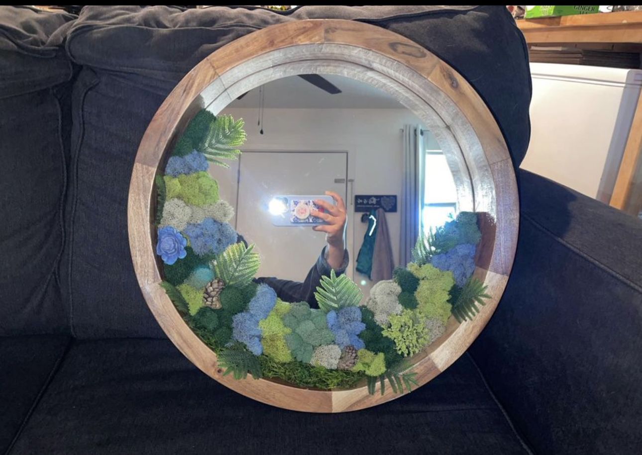 Handmade Moss mirror