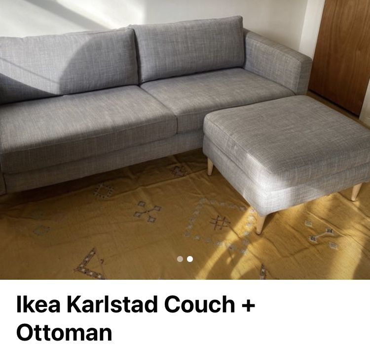 IKEA Sofa & Ottoman