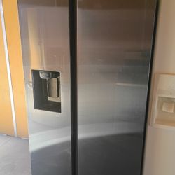 Samsung Refrigerator Side By Side Black Steelers 