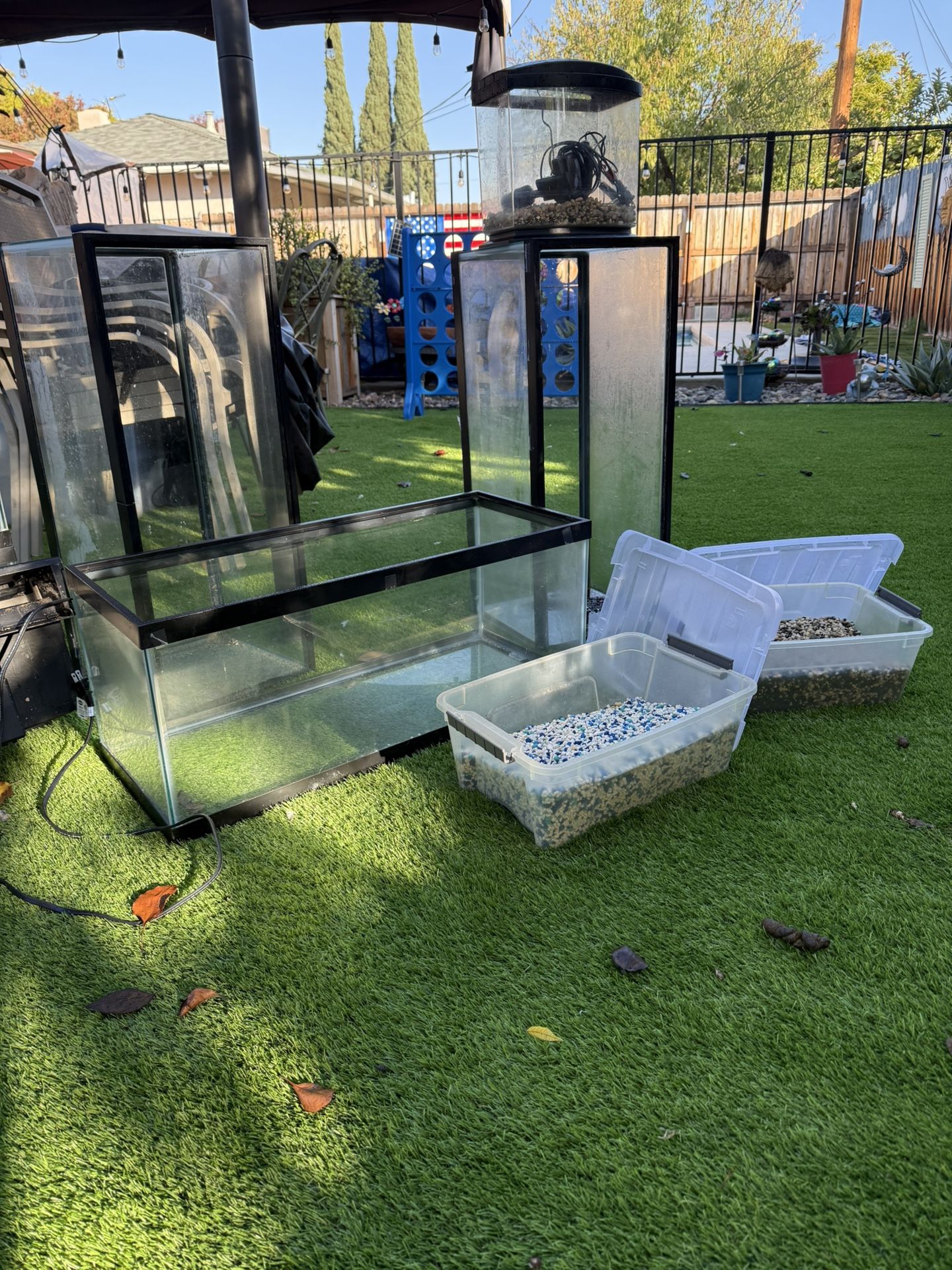 Aquariums And Miscellaneous Items For Sale