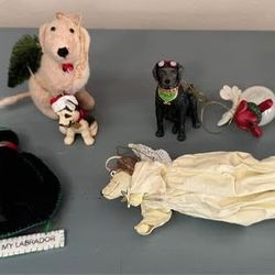 Vintage Dog Ornaments Christmas $10 for All 
