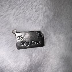 James Avery Sterling Silver Enamel Love Letter Charm - "To My Love"