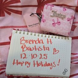 🎀 New Juicy Couture Pink Bows Wallet 🎀