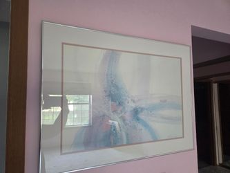 Framed abstract art