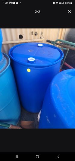 55 gallon plastic drums . EMPTY