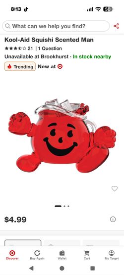 Kool-Aid Scented Red Squishi Toy