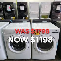LG Washer & Dryer Front Loader Set Electric